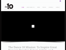 Tablet Screenshot of dance10.com